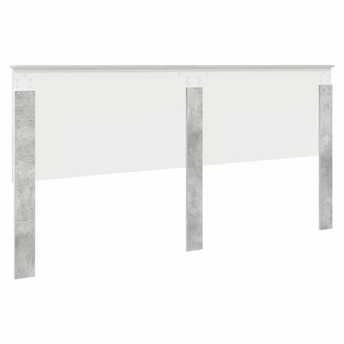 Tăblie cap cu headboard Gri din beton 200 cm Lemn compozit - WALTI WALTI