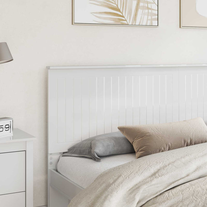 Tăblie cap cu headboard Alb Lucios 200 cm Lemn compozit - WALTI WALTI