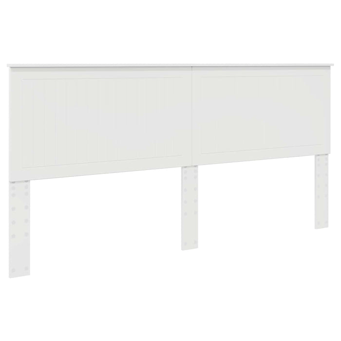 Tăblie cap cu headboard Alb Lucios 200 cm Lemn compozit - WALTI WALTI