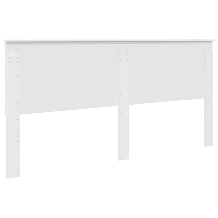 Tăblie cap cu headboard Alb Lucios 200 cm Lemn compozit - WALTI WALTI
