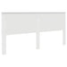 Tăblie cap cu headboard Alb Lucios 200 cm Lemn compozit - WALTI WALTI