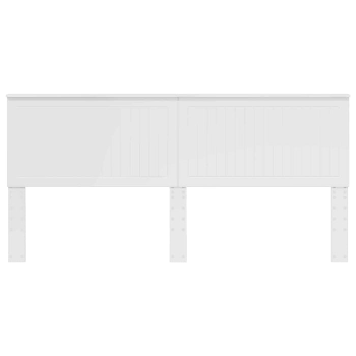 Tăblie cap cu headboard Alb Lucios 200 cm Lemn compozit - WALTI WALTI