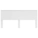 Tăblie cap cu headboard Alb Lucios 200 cm Lemn compozit - WALTI WALTI