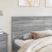 Tăblie cap cu headboard Gri Sonoma 200 cm Lemn compozit - WALTI WALTI