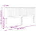 Tăblie cap cu headboard Gri Sonoma 200 cm Lemn compozit - WALTI WALTI