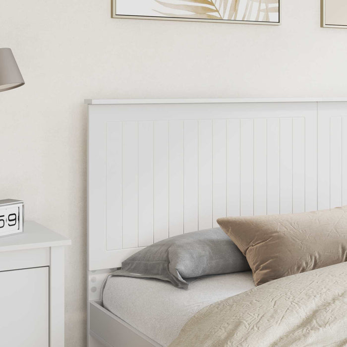 Tăblie cap cu headboard Alb 180 cm Lemn compozit - WALTI WALTI