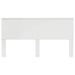 Tăblie cap cu headboard Alb 180 cm Lemn compozit - WALTI WALTI
