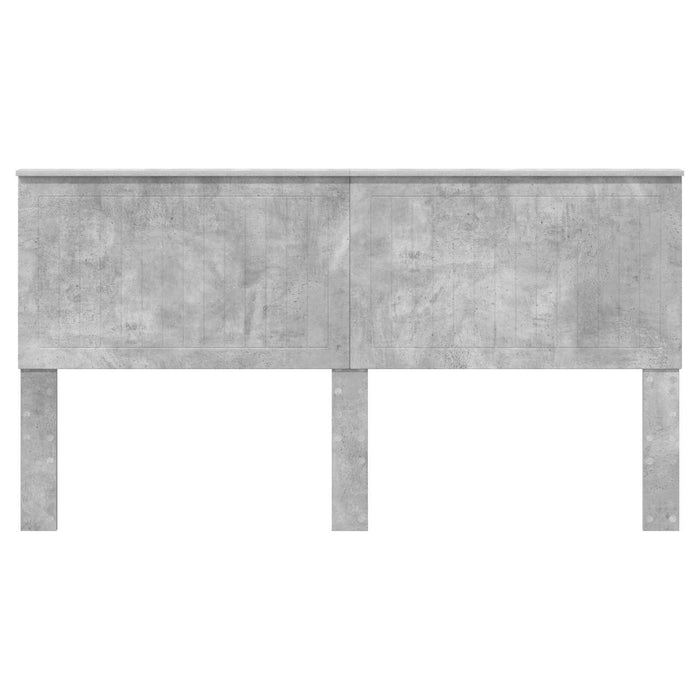 Tăblie cap cu headboard Gri din beton 180 cm Lemn compozit - WALTI WALTI