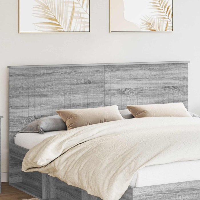 Tăblie cap cu headboard Gri Sonoma 180 cm Lemn compozit - WALTI WALTI