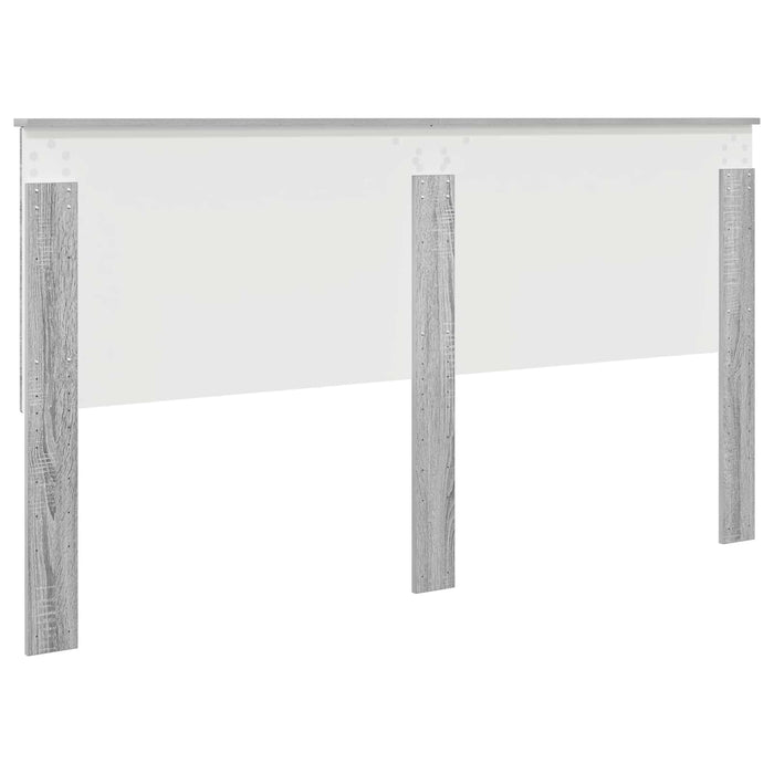 Tăblie cap cu headboard Gri Sonoma 180 cm Lemn compozit - WALTI WALTI