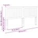 Tăblie cap cu headboard Lemn Vechi 180 cm Lemn compozit - WALTI WALTI