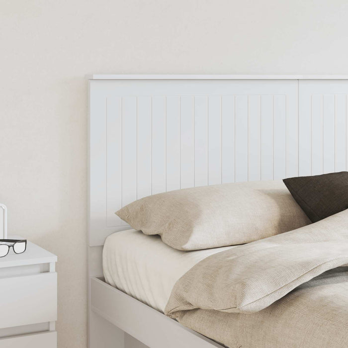 Tăblie cap cu headboard Alb 160 cm Lemn compozit - WALTI WALTI