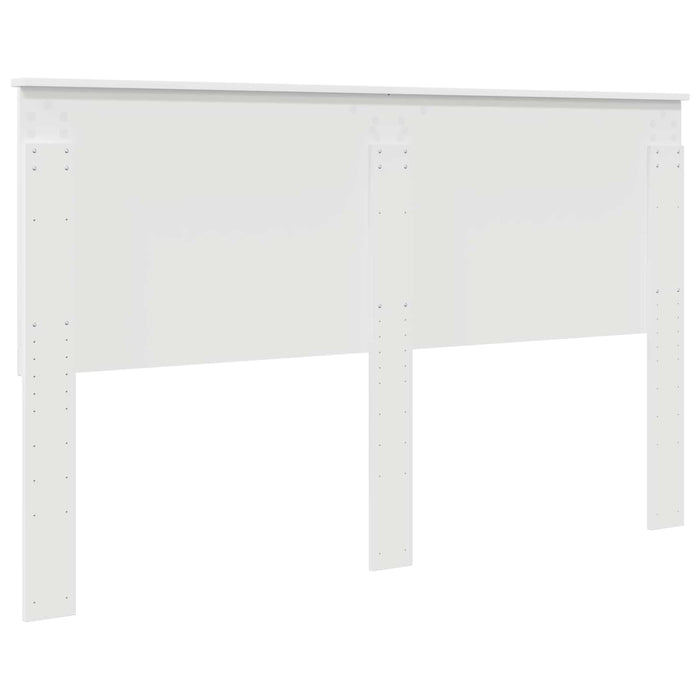 Tăblie cap cu headboard Alb 160 cm Lemn compozit - WALTI WALTI