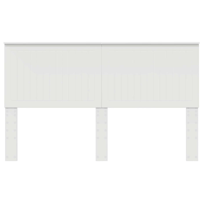 Tăblie cap cu headboard Alb 160 cm Lemn compozit - WALTI WALTI