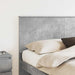 Tăblie cap cu headboard Gri din beton 160 cm Lemn compozit - WALTI WALTI