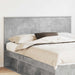 Tăblie cap cu headboard Gri din beton 160 cm Lemn compozit - WALTI WALTI