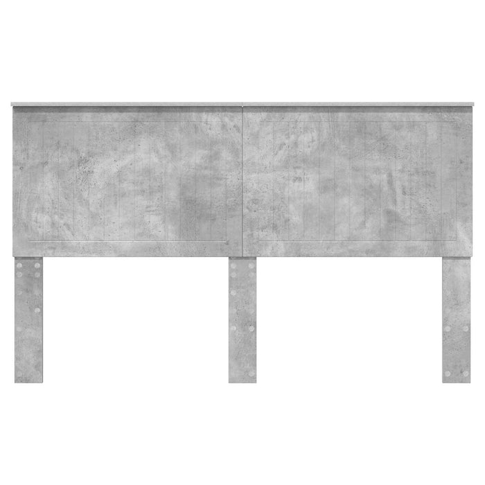 Tăblie cap cu headboard Gri din beton 160 cm Lemn compozit - WALTI WALTI