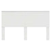 Tăblie cap cu headboard Alb Lucios 160 cm Lemn compozit - WALTI WALTI