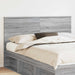 Tăblie cap cu headboard Gri Sonoma 160 cm Lemn compozit - WALTI WALTI