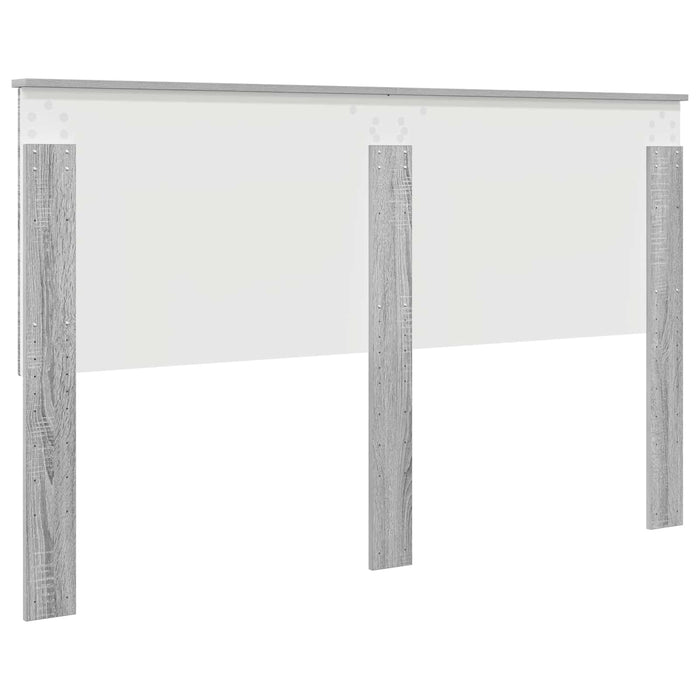 Tăblie cap cu headboard Gri Sonoma 160 cm Lemn compozit - WALTI WALTI