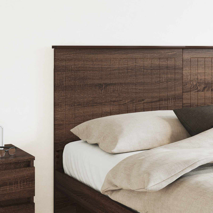 Tăblie cap cu headboard Stejar închis 160 cm Lemn compozit - WALTI WALTI