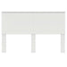 Tăblie cap cu headboard Alb 150 cm Lemn compozit - WALTI WALTI