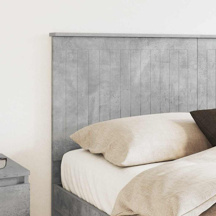Tăblie cap cu headboard Gri din beton 150 cm Lemn compozit - WALTI WALTI