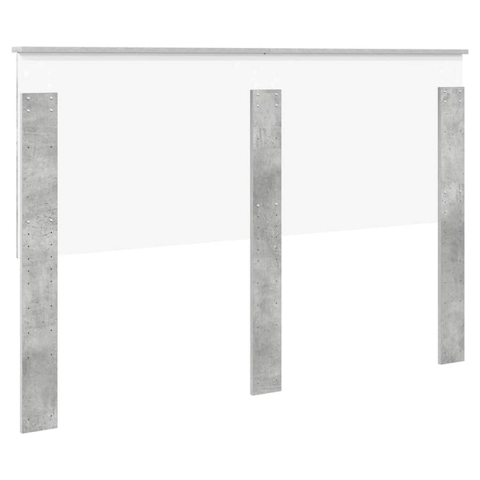 Tăblie cap cu headboard Gri din beton 150 cm Lemn compozit - WALTI WALTI