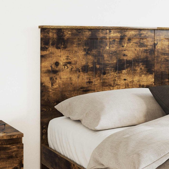 Tăblie cap cu headboard Stejar fumuriu 150 cm Lemn compozit - WALTI WALTI
