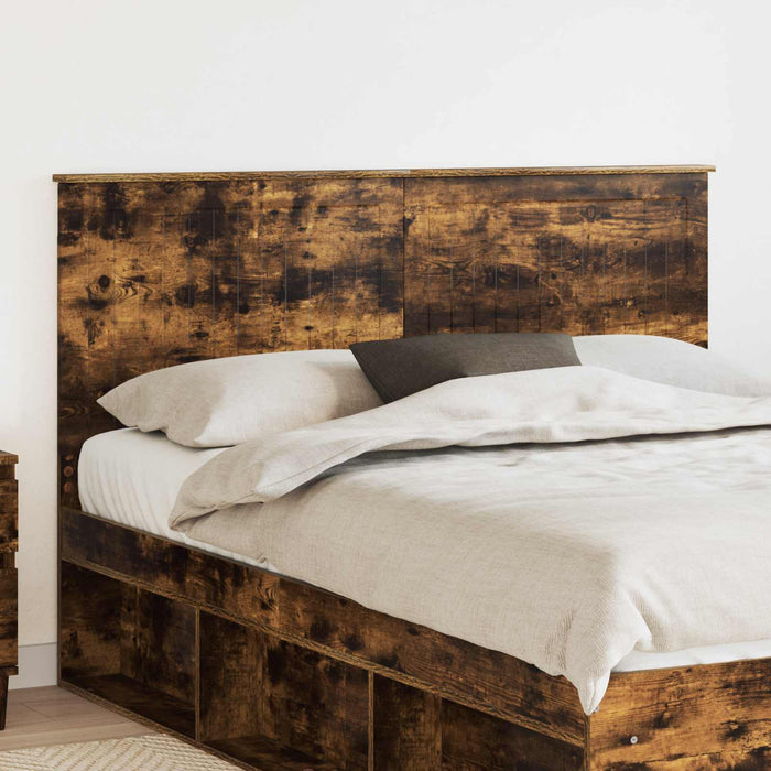Tăblie cap cu headboard Stejar fumuriu 150 cm Lemn compozit - WALTI WALTI