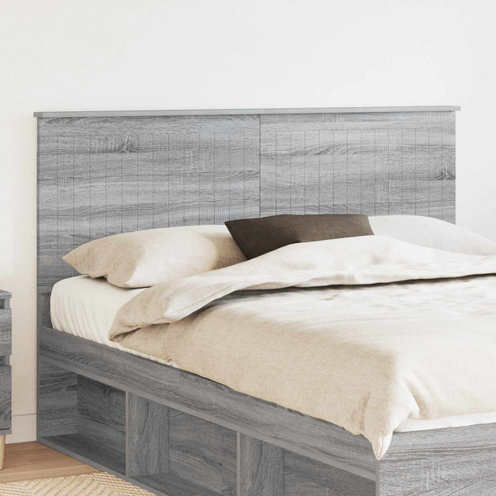 Tăblie cap cu headboard Gri Sonoma 150 cm Lemn compozit - WALTI WALTI