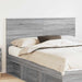 Tăblie cap cu headboard Gri Sonoma 150 cm Lemn compozit - WALTI WALTI