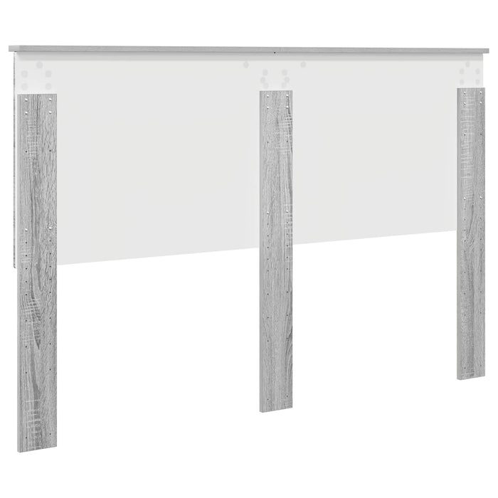 Tăblie cap cu headboard Gri Sonoma 150 cm Lemn compozit - WALTI WALTI