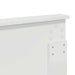 Tăblie cap cu headboard Alb 140 cm Lemn compozit - WALTI WALTI
