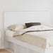 Tăblie cap cu headboard Alb 140 cm Lemn compozit - WALTI WALTI