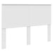 Tăblie cap cu headboard Alb 140 cm Lemn compozit - WALTI WALTI