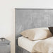 Tăblie cap cu headboard Gri din beton 140 cm Lemn compozit - WALTI WALTI