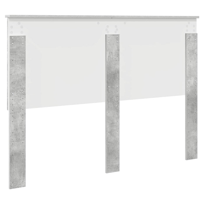 Tăblie cap cu headboard Gri din beton 140 cm Lemn compozit - WALTI WALTI
