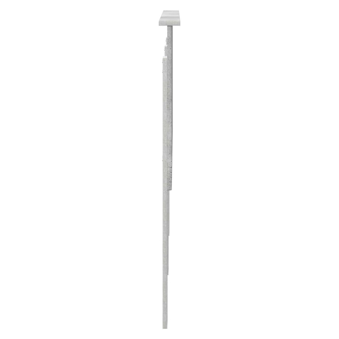 Tăblie cap cu headboard Gri din beton 140 cm Lemn compozit - WALTI WALTI