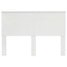 Tăblie cap cu headboard Alb Lucios 140 cm Lemn compozit - WALTI WALTI