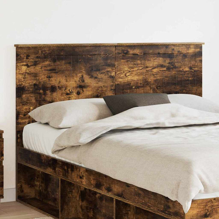 Tăblie cap cu headboard Stejar fumuriu 140 cm Lemn compozit - WALTI WALTI