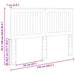 Tăblie cap cu headboard Stejar fumuriu 140 cm Lemn compozit - WALTI WALTI