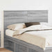 Tăblie cap cu headboard Gri Sonoma 140 cm Lemn compozit - WALTI WALTI