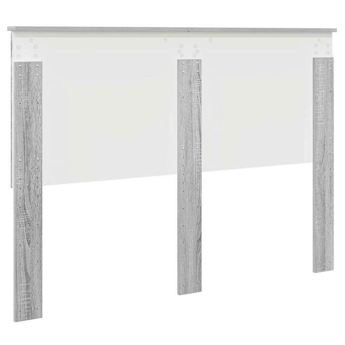 Tăblie cap cu headboard Gri Sonoma 140 cm Lemn compozit - WALTI WALTI