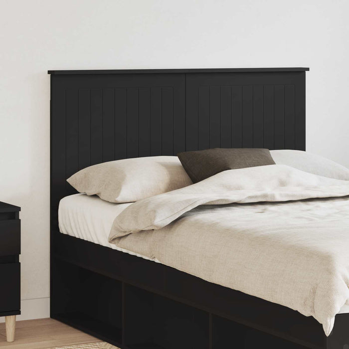 Tăblie cap cu headboard Stejar Negru 135 cm Lemn compozit - WALTI WALTI
