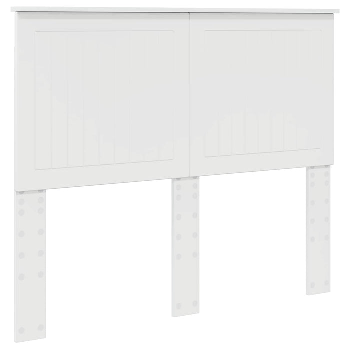 Tăblie cap cu headboard Alb Lucios 135 cm Lemn compozit - WALTI WALTI