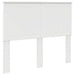 Tăblie cap cu headboard Alb Lucios 135 cm Lemn compozit - WALTI WALTI