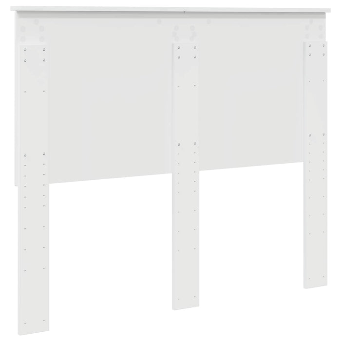 Tăblie cap cu headboard Alb Lucios 135 cm Lemn compozit - WALTI WALTI