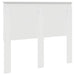 Tăblie cap cu headboard Alb Lucios 135 cm Lemn compozit - WALTI WALTI