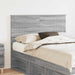 Tăblie cap cu headboard Gri Sonoma 135 cm Lemn compozit - WALTI WALTI